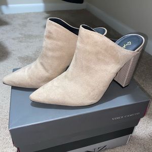 Wedged Nude Heels (size 10)
